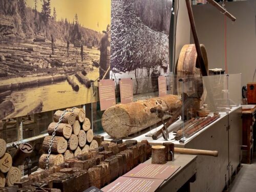 chippewa area history center lumber boom information