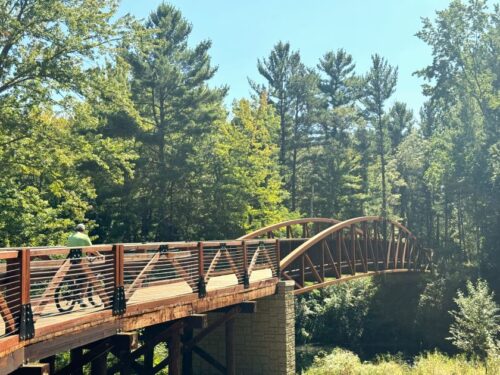 Erickson Park Chippewa Falls Summer Bridge Biker