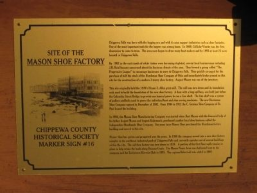 Mason Shoe Company Factory #16 » GO Chippewa County Wisconsin