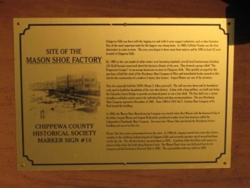 Mason Shoe Company Factory 16 GO Chippewa County Wisconsin