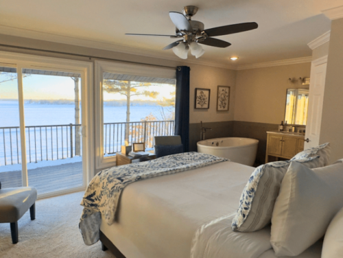 Inn on Lake Wissota, view of the lake from the room