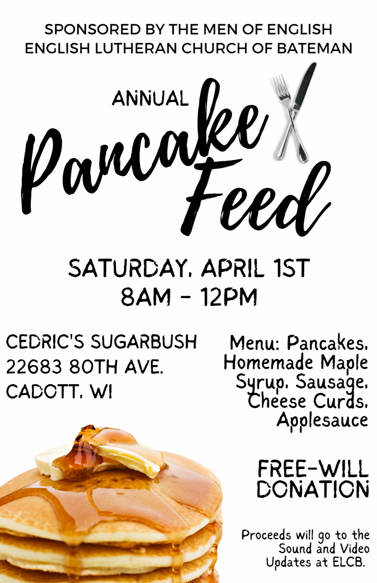 annual pancake feed, Go Chippewa County