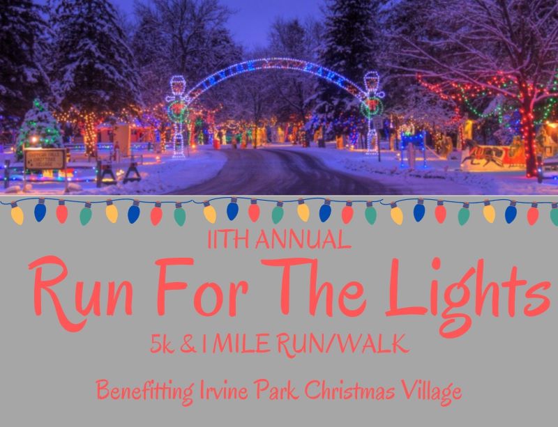 Run for the Lights 5K 1 Mile Walk GO Chippewa County Wisconsin