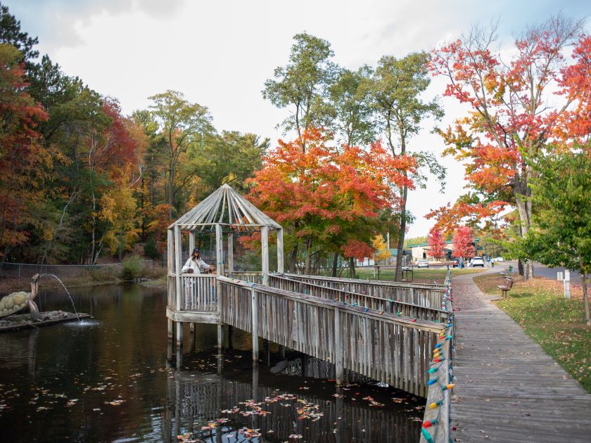 Irvine Park Dock in Fall