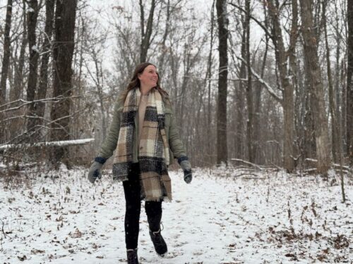 kemper woods lake hallie winter snow hike