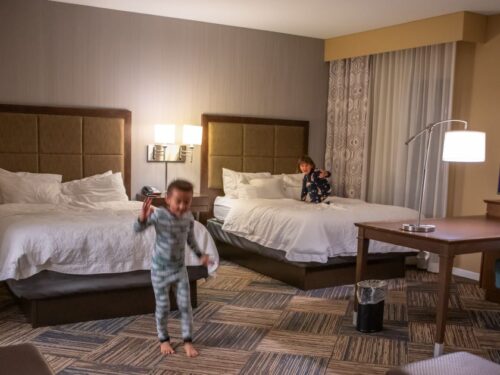 Hampton Inn Kids Playing
