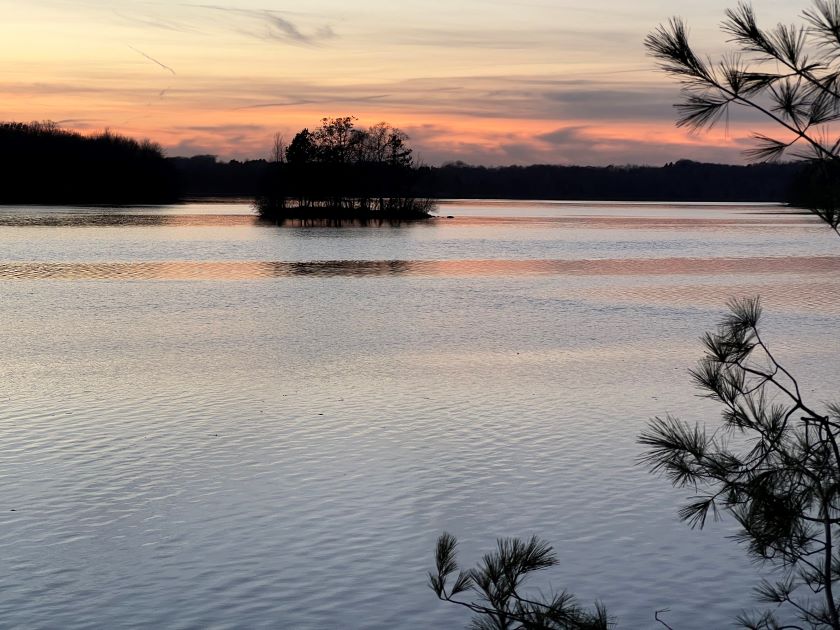 Cornell Flowage picture taken from Mill Yard Park in Cornell