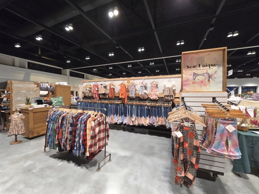 Sew Unique Pop-up shop at convention site