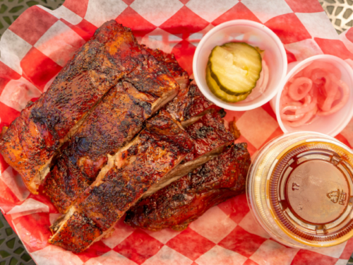 ribs with bbq sauce