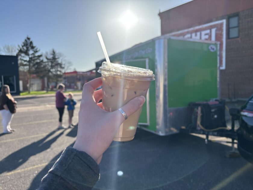 coffee in front of 4:30 am coffee truck