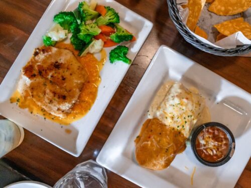 max's bistro and bar food spread