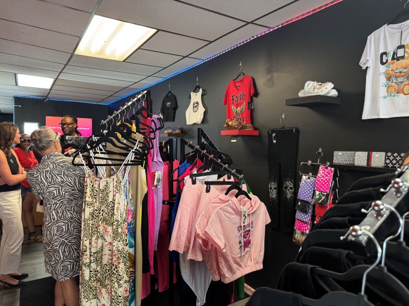 Bozey gee clothing inside store